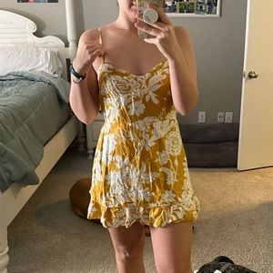 Yellow Floral Dress